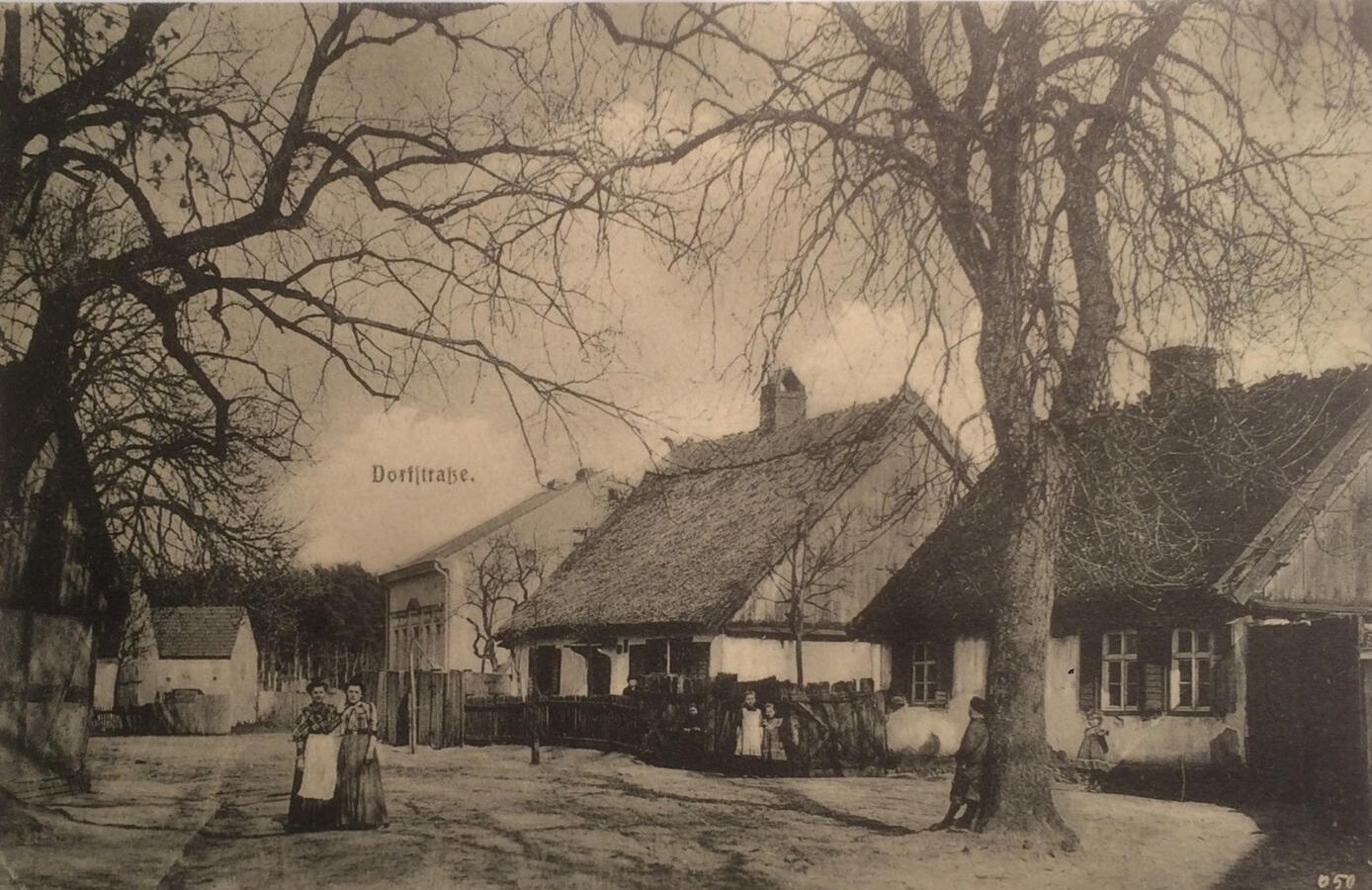 Postkarte mit zweitem Büdnerhaus